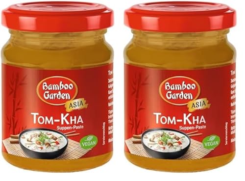 Bamboo Garden - Tom Kha Suppen-Paste | Würzbasis für thailändische Suppen, für feinen Ingwergeschmack und würzigem Zitronengras | 125 g Suppen-Paste ergibt circa 1,5 Liter Basissuppe | 1 x 125 g Bamboo Garden - Tom Kha Suppen-Paste | Würzbasis für thailändische Suppen, für feinen Ingwergeschmack und würzigem Zitronengras | 125 g Suppen-Paste ergibt circa 1,5 Liter Basissuppe | 1 x 125 g von Bamboo Garden