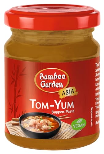 Bamboo Garden - Tom Yum Suppen-Paste | Würzbasis für thailändische Suppen | 125 g Suppen-Paste ergibt circa 1,5 Liter Basissuppe | 1 x 125 g von Bamboo Garden