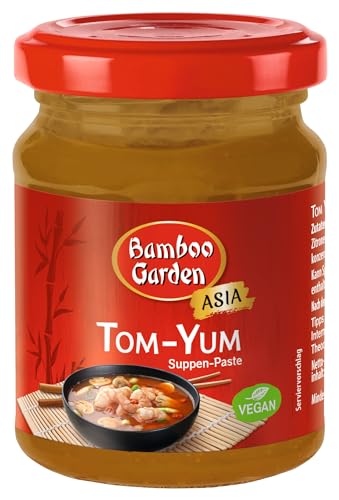 Bamboo Garden - Tom Yum Suppen-Paste | Würzbasis für thailändische Suppen | 125 g Suppen-Paste ergibt circa 1,5 Liter Basissuppe | 1 x 125 g Bamboo Garden - Tom Yum Suppen-Paste | Würzbasis für thailändische Suppen | 125 g Suppen-Paste ergibt circa 1,5 Liter Basissuppe | 1 x 125 g von Bamboo Garden
