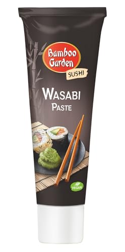 Bamboo Garden - Wasabipaste | Scharfer Würzpaste für Lachs, Thunfisch und Sushi | Vegan | 45 g in der Tube Bamboo Garden - Wasabipaste | Scharfer Würzpaste für Lachs, Thunfisch und Sushi | Vegan | 45 g in der Tube von Bamboo Garden