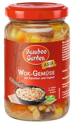 Bamboo Garden Wok-Gemüse, 330 g, Abtropfgewicht 180 g (Verpackungsdesign kann abweichen) von Bamboo Garden
