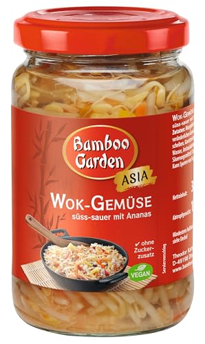 Bamboo Garden Wok-Gemüse, süß-sauer, 330 g, Abtropfgewicht 180 g (Verpackungsdesign kann abweichen) Bamboo Garden Wok-Gemüse, süß-sauer, 330 g, Abtropfgewicht 180 g (Verpackungsdesign kann abweichen) von Bamboo Garden