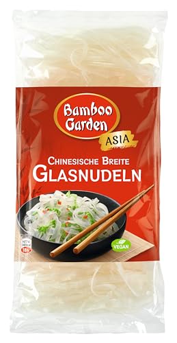 Chinesiche breite Glasnudel, 250 g (Verpackungsdesign kann abweichen) Chinesiche breite Glasnudel, 250 g (Verpackungsdesign kann abweichen) von Bamboo Garden
