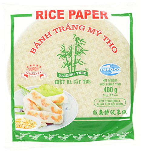 BAMBOO TREE Reispapier, rund, 22 cm, 4er Pack (4 x 400 g) von Bamboo Tree