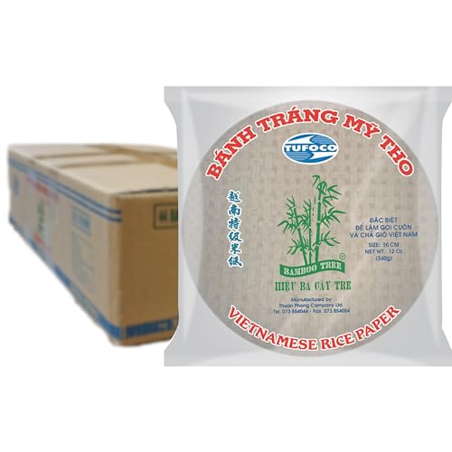 BAMBOO TREE - Reispapier 16Cm. (Sommerrollen) - 44 X 340 GR - Multipack von Bamboo Tree
