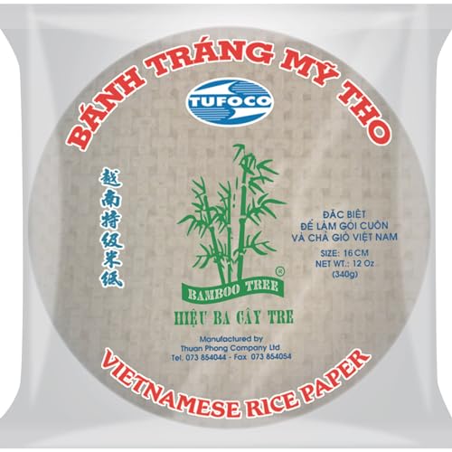 BAMBOO TREE - Reispapier 16Cm. (Sommerrollen) - 1 X 340 GR von Bamboo Tree