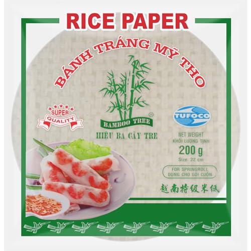 BAMBOO TREE - Reispapier 22Cm. (Sommerrollen) - 1 X 200 GR von Bamboo Tree