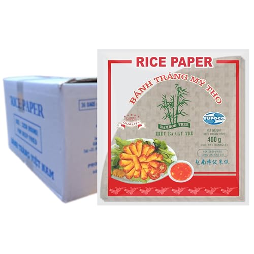 BAMBOO TREE - Reispapier Dreieck. (Fritieren) - 36 X 400 GR - Multipack von Bamboo Tree