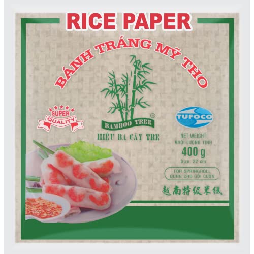 BAMBOO TREE - Reispapier 22Cm. (Sommerrollen) - 1 X 400 GR von Bamboo Tree