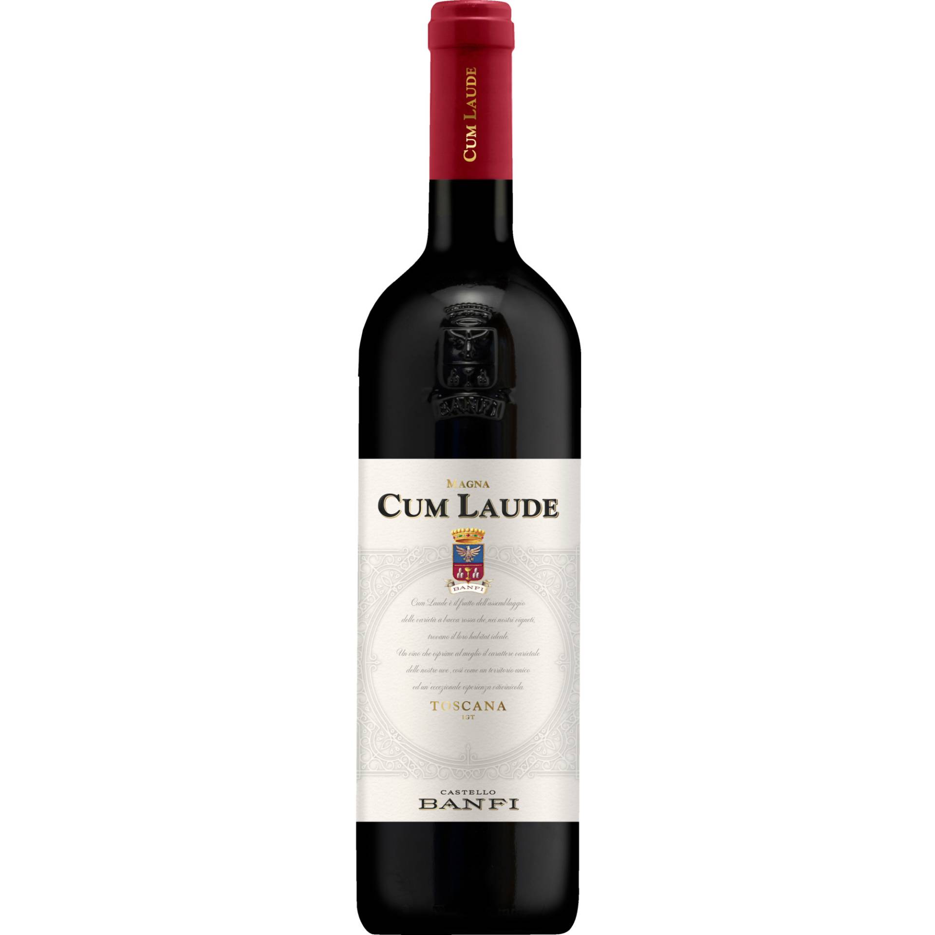 Cum Laude, Toscana Rosso IGT, Toskana, 2022, Rotwein Cum Laude, Toscana Rosso IGT, Toskana, 2022, Rotwein von Banfi S.A. S.r.L., 53024 Montalcino, Italia