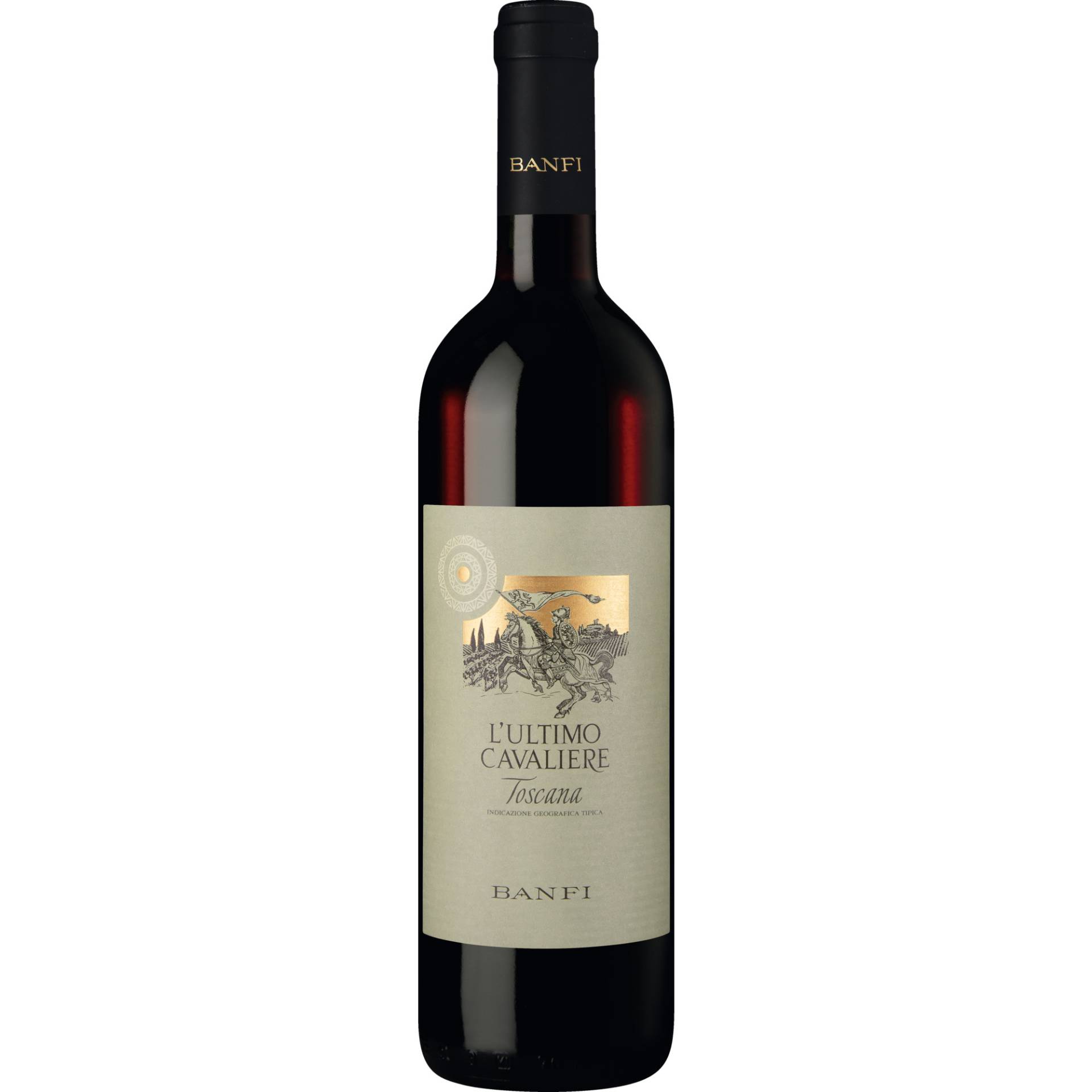 L'Ultimo Cavaliere Rosso, Rosso di Toscana IGT, Toskana, 2019, Rotwein von Banfi S.A. Sr.l., Castello di Poggio Alle Mura, 53024 Montalcino, Italia