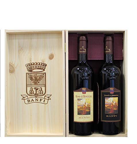 Cassetta 2 Bt 1 Bt Brunello/rosso Di Montalcino Cl 75 Banfi von Banfi