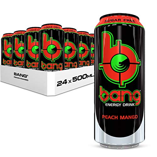 Bang Energy Drink inkl. Einweg Pfand (Peach Mango, 24x500ml) von Bang Energy
