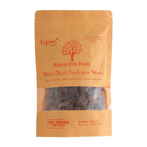 Schwarz Kardamom Black Cardamom ganz, 100g von BanyanTree Foods