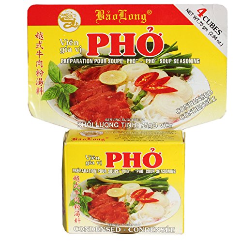 Pho Bo Bouillonwürfel (Vietnamesische Würzmischung für Reisnudelsuppe mit Rind) 3 x 75 g von Baolong