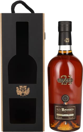 Baoruco Ron 21 Años Reserva Antigua Dominicano Premium mit Geschenkverpackung Rum (1 x 0.7 l) von Baoruco