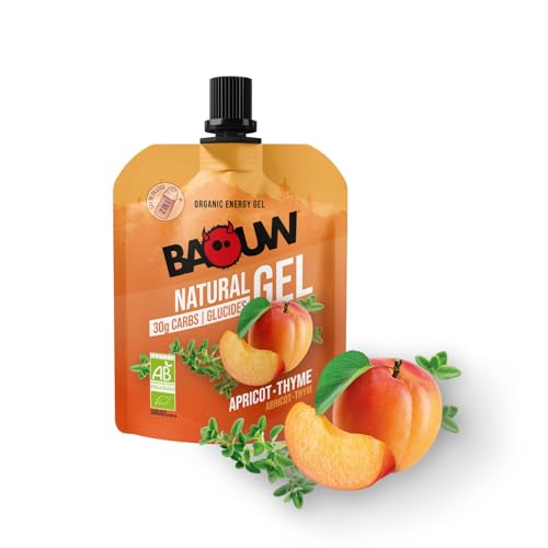 Baouw - Natürliche Energiegele 85g Aprikose-Thymian x20 - Nach dem Training - Natürlicher Energieschub - Verdauungsfördernd - Niedriger Glykämischer Index - Vielseitig einsetzbar. von Baouw !