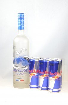 Grey Goose Vodka Bull Set von Bar und Glas