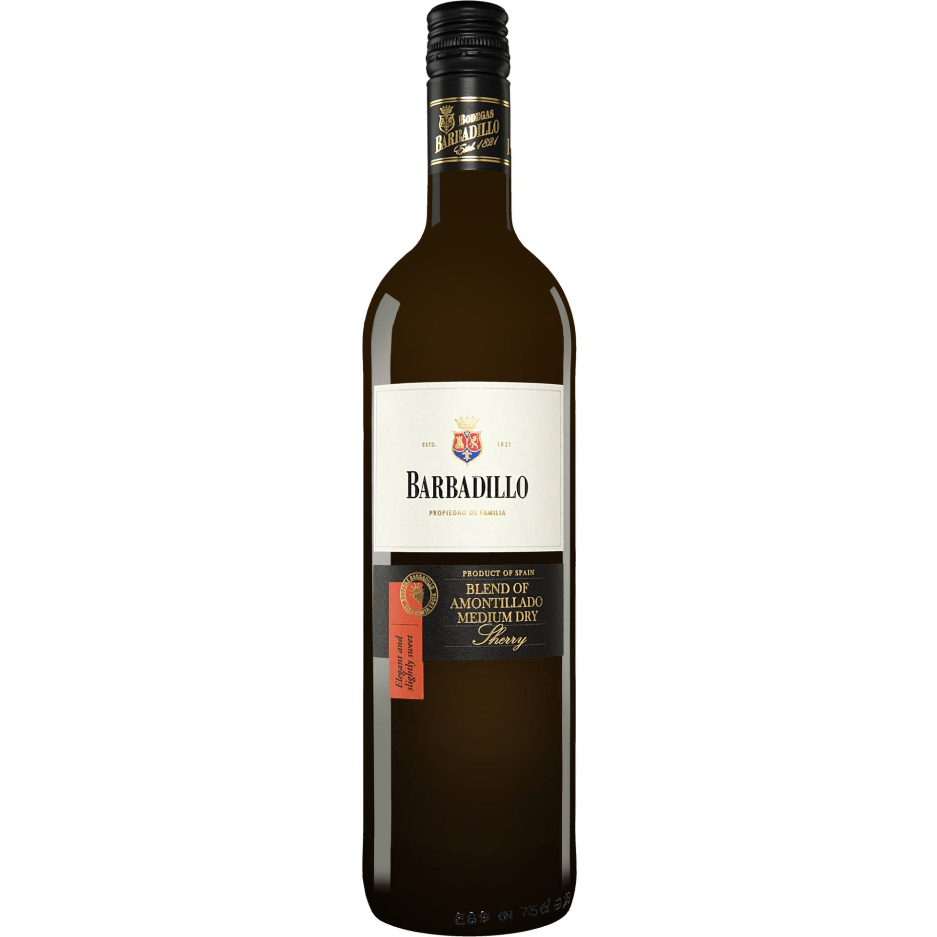 Barbadillo Blend of Amontillado Medium Dry  0.75L 17.5% Vol. Halbtrocken aus Spanien von Barbadillo
