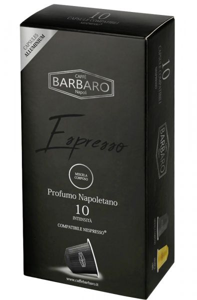 Barbaro Nespresso®*-kompatible Kapseln Corposo von Caffè Barbaro