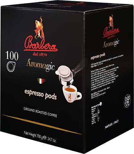Caffè Barbera - Aromagic 100 biologisch abbaubare Pads - ESE-System - Gemahlene Kaffeemischung von Barbera