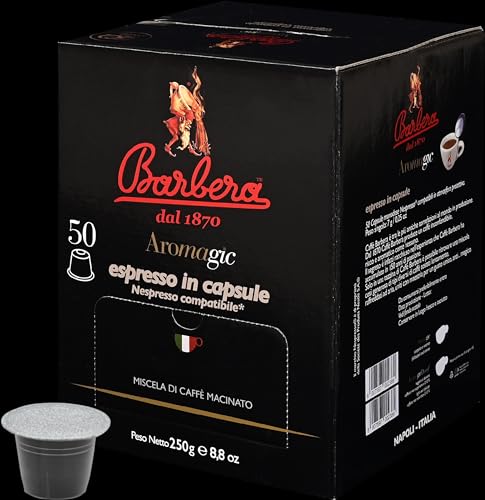 Caffè Barbera - Aromagic 50 Kapseln Nespresso Kompatibel - Espresso Kaffee - Intensiv von Barbera