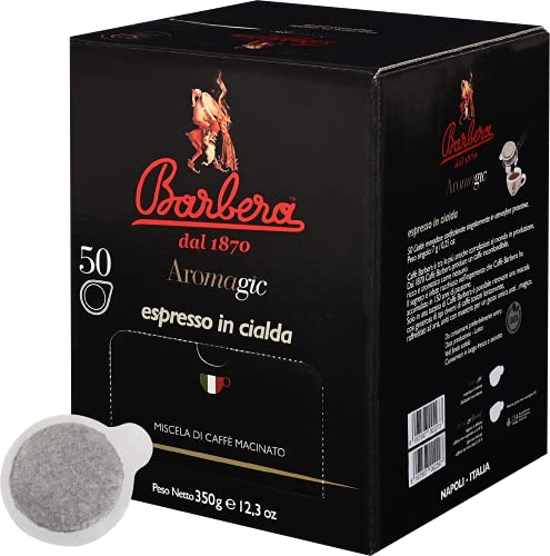 Caffè Barbera - Aromagic 50 biologisch abbaubare Pads - ESE-System - Gemahlene Kaffeemischung - Intensiv von Barbera