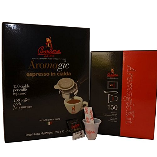 Caffè Barbera - Aromagic Kafeepads + Tassen - Zucker und Loffelset - 150 von Barbera