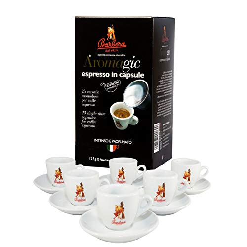 Caffè Barbera - Aromagic Kapseln Nexpresso-kompatibel 25Stk. + Tassen Caffè Barbera - Aromagic Kapseln Nexpresso-kompatibel 25Stk. + Tassen von Barbera