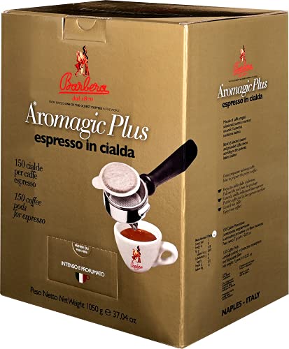Caffè Barbera - Aromagic Plus 150 biologisch abbaubare Pads - ESE-System - Gemahlene Kaffeemischung - Aromatisch von Barbera