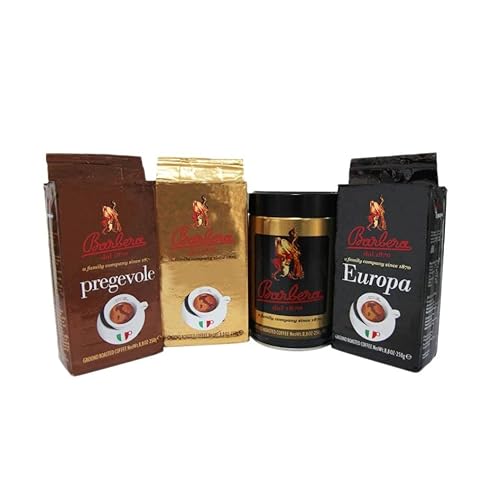 Caffè Barbera - Das gemahlene Kit - 4x250g inkl. Dose - 1870 von Barbera