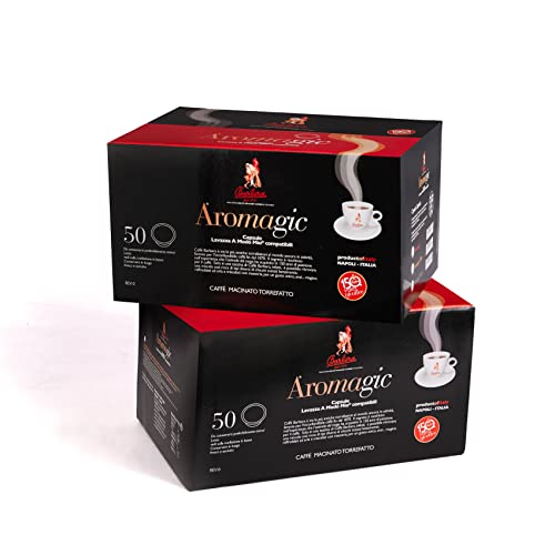 Caffè Barbera - Aromagic 100 Kapseln Kompatibel Lavazza A Modo Mio (2x50) - Espresso Kaffee - Cremig von Barbera