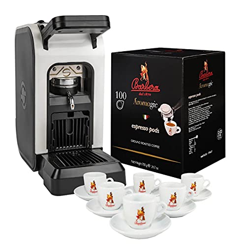 Pad-Maschine Spinel Ciao + 100 Aromagic Pads + Tassen - Caffè Barbera von Barbera
