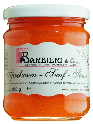 Barbieri Salsa di albicocche, Aprikosensenfsauce 120 g Glas von Barbieri