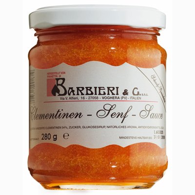 Barbieri Salsa di clementine, Clementinensenfsauce 120 g Glas von Barbieri