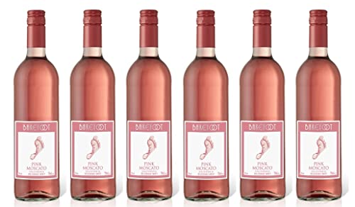 6x 0,75l - Barefoot - Pink Moscato - Kalifornien - Rosé-Wein süß von Barefoot