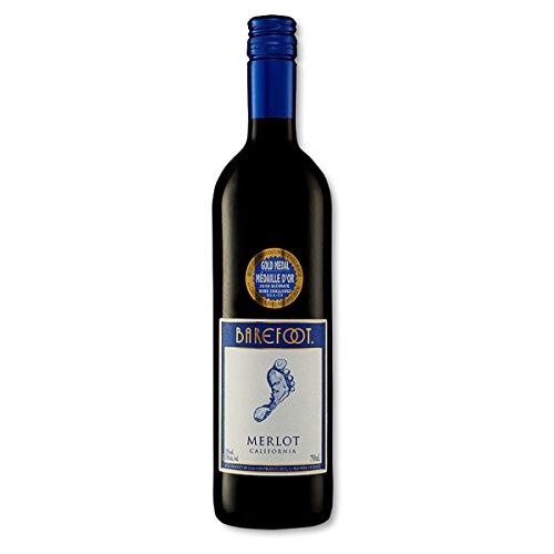 Barefoot Merlot 750ml (Packung mit 6 x 75cl) von Barefoot