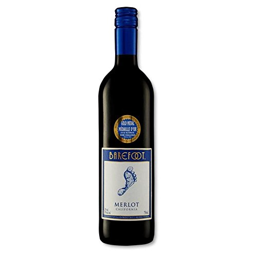 Barefoot Merlot 75cl - (Packung mit 6) von Barefoot