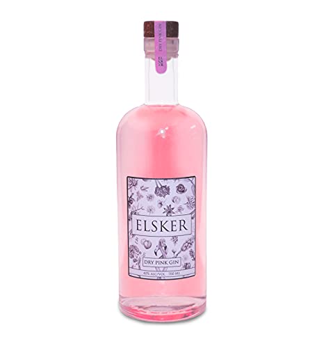 Bareksten | Elsker Dry Pink Gin | 1x 70cl | 40% Vol. | Zuckerfrei | Glutenfrei von Bareksten