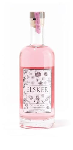 Bareksten | Elsker Dry Pink Gin | 1x 70cl | 40% Vol. | Zuckerfrei | Glutenfrei von Bareksten