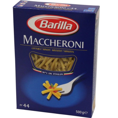 4x Barilla Nudeln 'Maccheroni' n.44, 500 g 4x Barilla Nudeln 'Maccheroni' n.44, 500 g von Barilla Deutschland GmbH