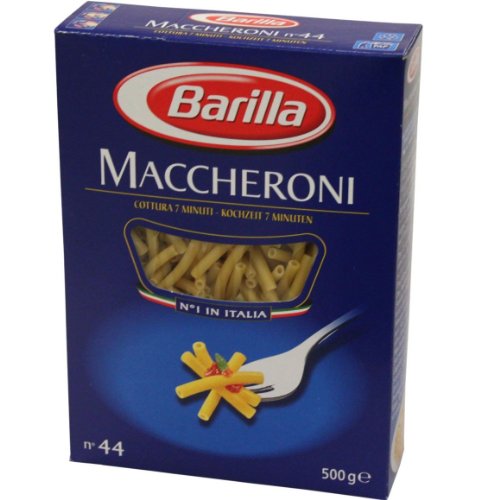 4x Barilla Nudeln 'Maccheroni' n.44, 500 g von Barilla Deutschland GmbH