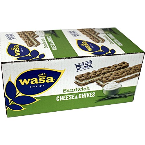 WASA Sandwich Cream Cheese & Chives, 24 x 37g (Sandwiches mit Frischkäse und Schnittlauch) von Barilla Deutschland GmbH