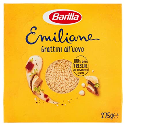 10x Barilla Emiliane Grattini all'uovo n.113 Nudeln mit ei 275g von Barilla