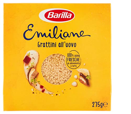 10x Barilla Emiliane Grattini all'uovo n.113 Nudeln mit ei 275g 10x Barilla Emiliane Grattini all'uovo n.113 Nudeln mit ei 275g von Barilla