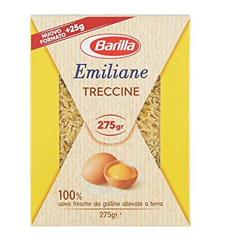 10x Barilla Emiliane Treccine all'uovo n. 118 Nudeln mit ei 275g von Barilla