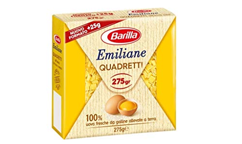 10x Barilla Emiliane quadretti all'uovo n. 115 Nudeln mit ei 275g von Barilla