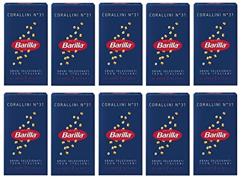 10x Pasta Barilla Corallini Nr. 31 italienisch Nudeln 500 g pack von Barilla