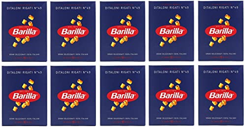 10x Pasta Barilla Ditaloni Rigati Nr. 49 Italienisch Nudeln 500g Pack von Barilla