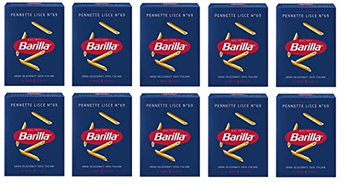 10x Pasta Barilla Pennette Lisce Nr. 69 Italienisch Nudeln 500g Pack von Barilla